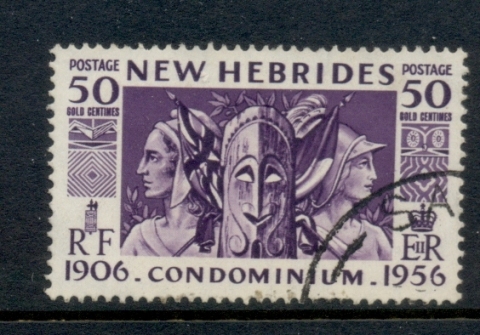 New Hebrides (Br) 1956 Anglo-French Condominium 50c