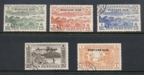 New Hebrides (Br) 1957 Postage Dues