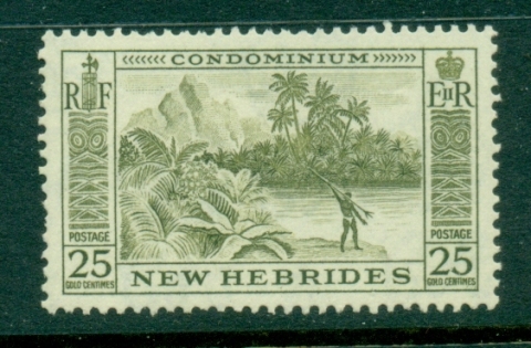 New Hebrides (Br) 1957 Pictorial 25c