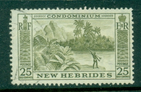 New Hebrides (Br) 1957 Pictorial 25c