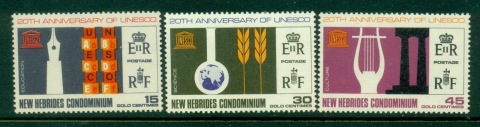 New Hebrides (Br) 1966 UNESCO 20th Anniversary