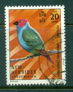 New Hebrides (Br) 1972 Pictorial 20c Bird