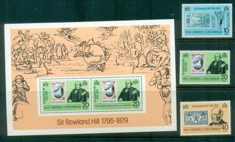 New Hebrides (Br) 1979 Sir Rowland Hill + MS