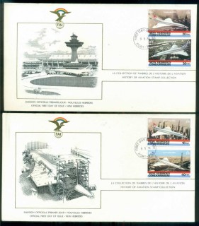 New Hebrides (Br) 1978 History of Aviation, FAI 2xFDC