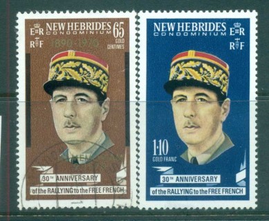 New Hebrides (Br) 1970 De Gaulle