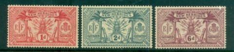 New Hebrides (Br) 1921 Native Idols Wmk Multi Crown & Script CA