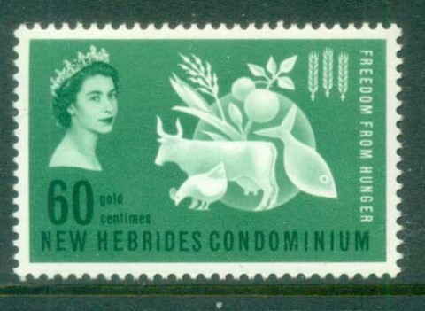 New Hebrides (Br) 1963 FFH Freedom From Hunger