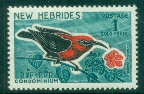 New Hebrides (Br) 1963-67 Pictorials, Bird 1fr