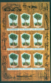 New Hebrides (Br) 1969 Kauri Pine Sheetlet