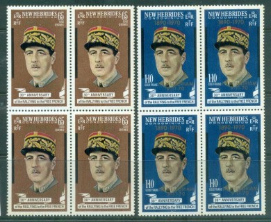 New Hebrides (Br) 1971 Charles de Gaulle Opt in Memoriam