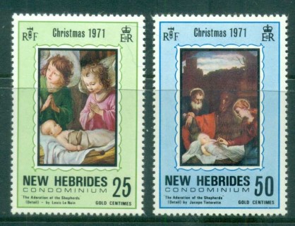 New Hebrides (Br) 1971 Xmas Nativity