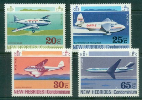 New Hebrides (Br) 1972 Airplanes