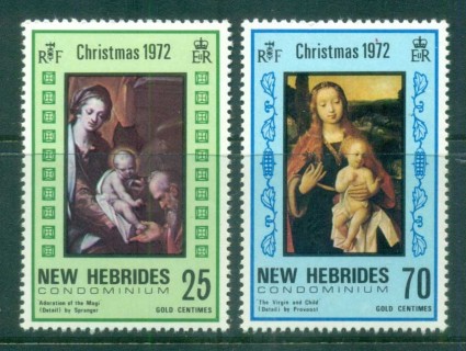 New Hebrides (Br) 1972 Xmas Nativity