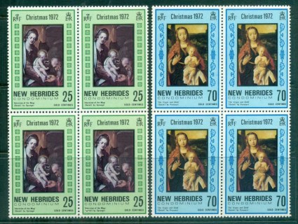 New Hebrides (Br) 1972 Xmas Nativity Blk4