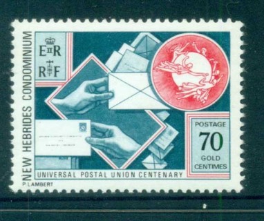 New Hebrides (Br) 1974 UPU Centenary