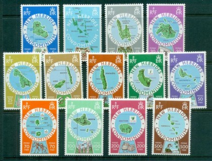 New Hebrides (Br) 1977-78 Island Maps