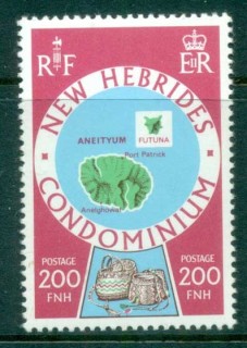 New Hebrides (Br) 1978 Island Maps 200 fr