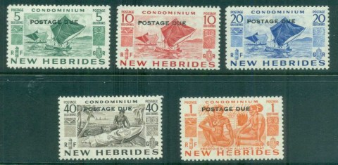 New Hebrides (Br) 1953 Postage Dues Opts