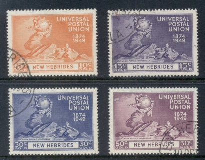 New-Hebrides-Br-1949-UPU-75th-Anniversary-FU