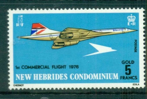 New-Hebrides-Br-1976-Concorde-Firsf-Commercial-Flight-FU