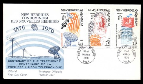 New-Hebrides-Br-1976-Telephone-Centenary