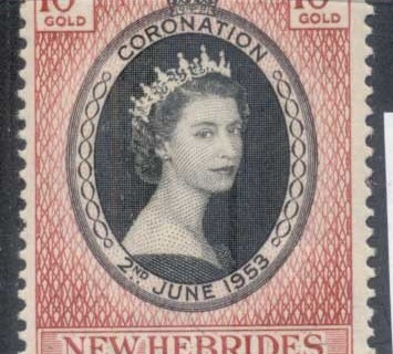 New Hebrides (Br) 1953 QEII Coronation