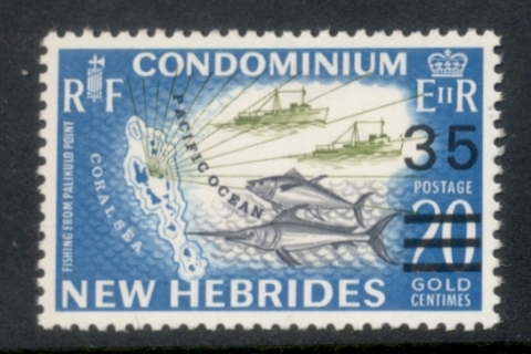 New Hebrides (Br) 1970 Pictorial Surch 35c on 20c
