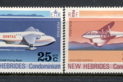 New Hebrides (Br) 1972 Airplanes