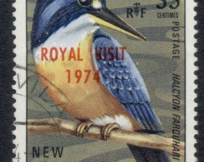 New Hebrides (Br) 1974 Birds Opt. Royal Visit 35c