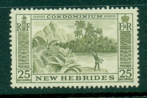 New Hebrides (Br) 1957 Pictorial 25c