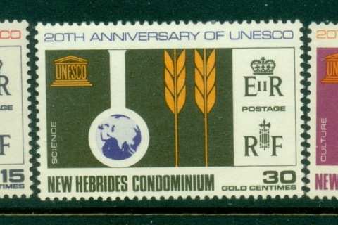 New Hebrides (Br) 1966 UNESCO 20th Anniversary