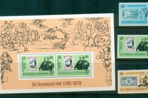New Hebrides (Br) 1979 Sir Rowland Hill + MS