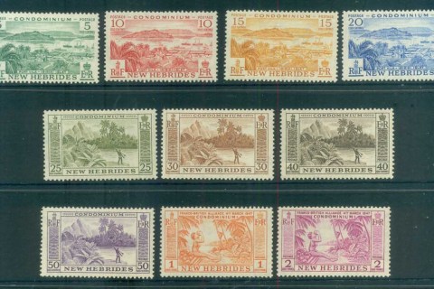 New Hebrides (Br) 1957 Views to 2fr