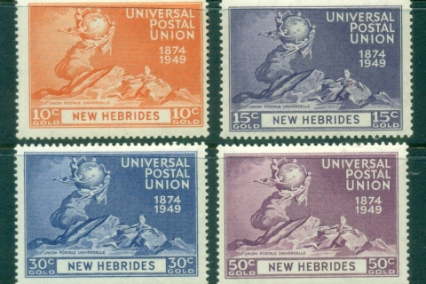 New Hebrides (Br) 1949 UPU 75th Anniversary