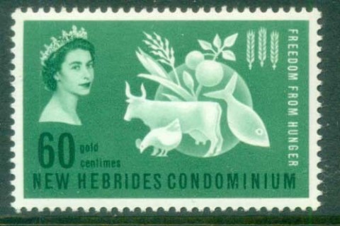 New Hebrides (Br) 1963 FFH Freedom From Hunger