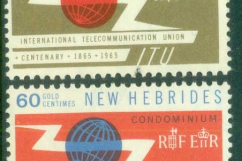 New Hebrides (Br) 1965 ITU Centenary