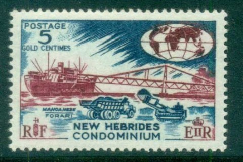 New Hebrides (Br) 1963-67 Pictorials, Manganese Loading 5c