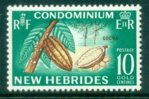 New Hebrides (Br) 1963-67 Pictorials, Cacao 10c