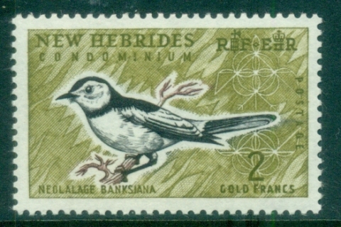 New Hebrides (Br) 1963-67 Pictorials, Bird, Flycatcher