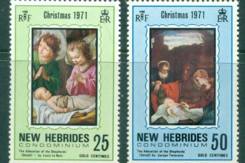 New Hebrides (Br) 1971 Xmas Nativity