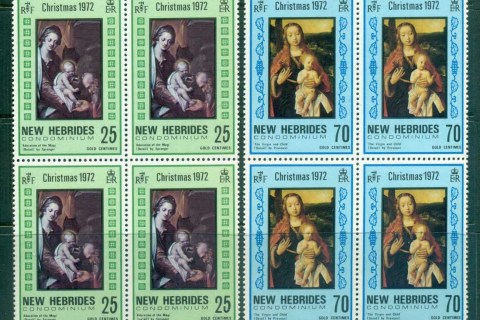 New Hebrides (Br) 1972 Xmas Nativity Blk4