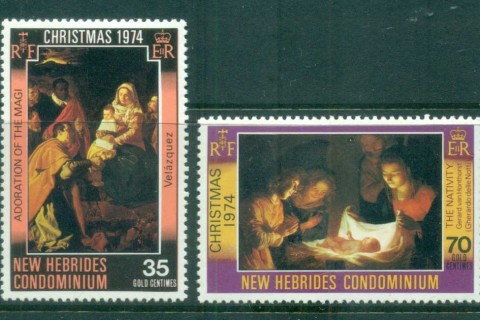 New Hebrides (Br) 1974 Xmas