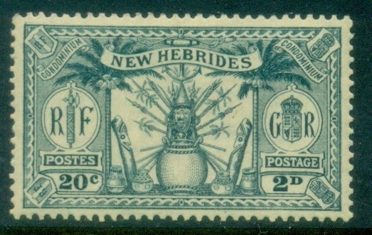 New-Hebrides-Br-1912-Weapons-and-Totem-Poles-20c2d-MLH