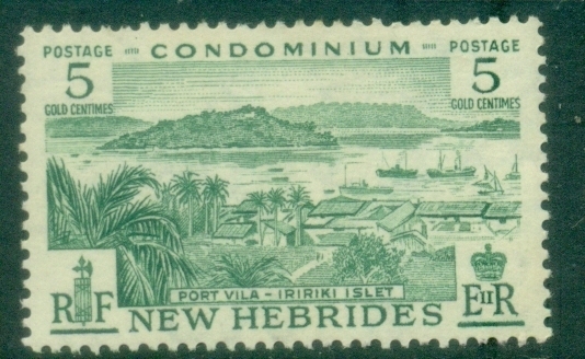 New-Hebrides-Br-1957-Views-5c-MUH