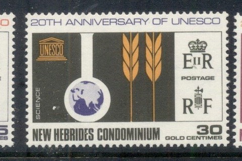 New-Hebrides-Br-1966-UNESCO-20th-Anniversary-MUH