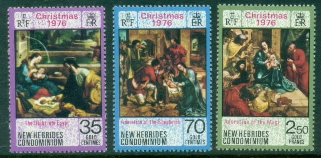 New-Hebrides-Br-1976-Xmas-MUH