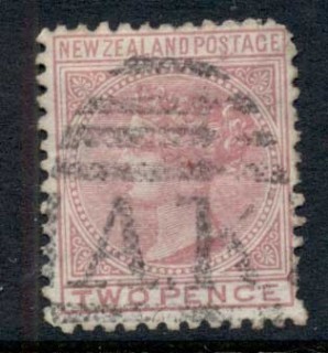 New-Zealand-1874-QV-2d-rose-FU