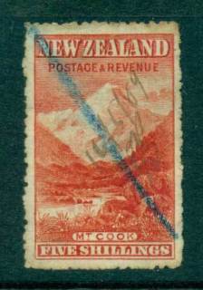 New-Zealand-1898-5-My-Cook-Fisc-Used-Lot28720