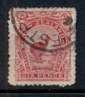 New-Zealand-1899-1900-Pictorial-Kiwi-Bird-6d-FU