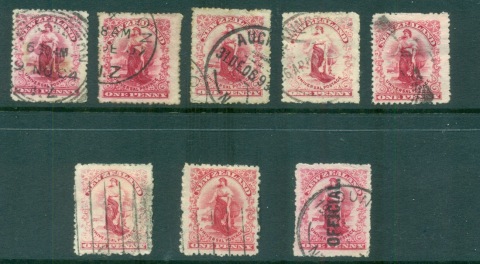 New-Zealand-1901on-1d-Universal-Assorted-faults-FU-lot71527